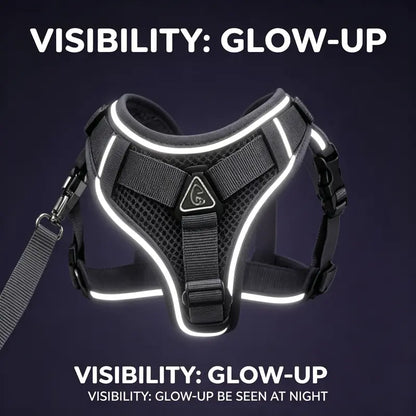Escape-Proof Cat & Kitten Harness and Leash Set - Adjustable Breathable Mesh Vest, Reflective Strip, Comfortable Materials for Safe Walking (Includes Summer Version)