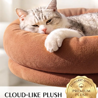 Large Cat Tree for Maine Coons and Other Large Cats, 46-Inch Cat Tower with Extra-Large Plush Perches, Cozy Condo, Scratching Pad and Wide Stable Base