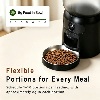Taleboss 5L Automatic Cat Feeder with Camera – 1080P HD, App Control & 2-Way Audio