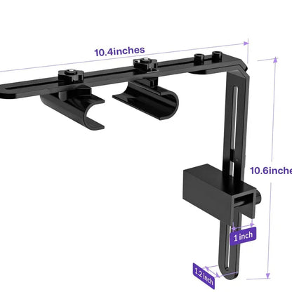 Hygger Aquarium Light Riser – Adjustable Aluminum Mounting Bracket for Fish Tanks