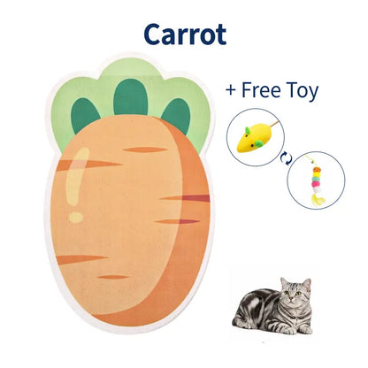 Indoor Self-Adhesive Felt Cat Scratcher Mat - Free Cartoon Hamburger, Christmas Tree, Animal Print Toy, Wall Protector, Customizable, Easy to Cut, Saves Sofas from Clawing, Adhesive Stays Put, Cat Furniture