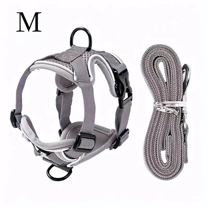 Escape-Proof Cat & Kitten Harness and Leash Set - Adjustable Breathable Mesh Vest, Reflective Strip, Comfortable Materials for Safe Walking (Includes Summer Version)