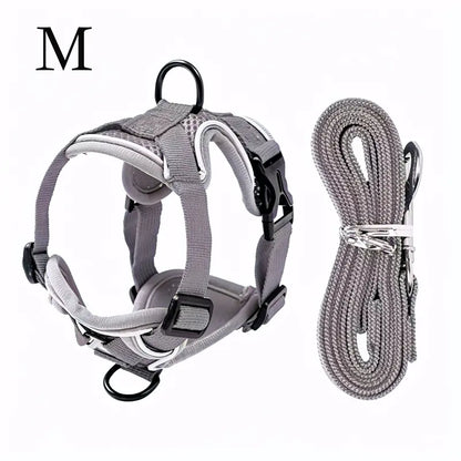 Escape-Proof Cat & Kitten Harness and Leash Set - Adjustable Breathable Mesh Vest, Reflective Strip, Comfortable Materials for Safe Walking (Includes Summer Version)