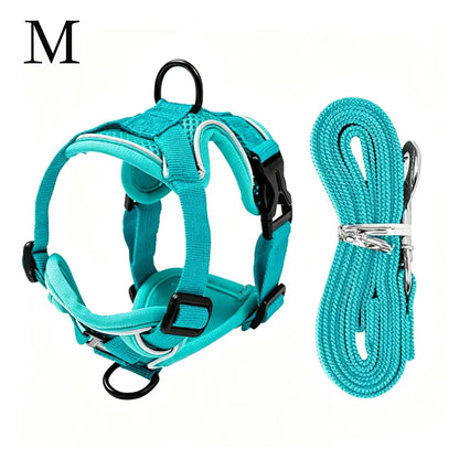 Escape-Proof Cat & Kitten Harness and Leash Set - Adjustable Breathable Mesh Vest, Reflective Strip, Comfortable Materials for Safe Walking (Includes Summer Version)