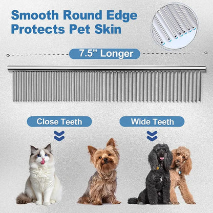 9-in-1 Pet Grooming Scissors Kit – Safety Round Tips