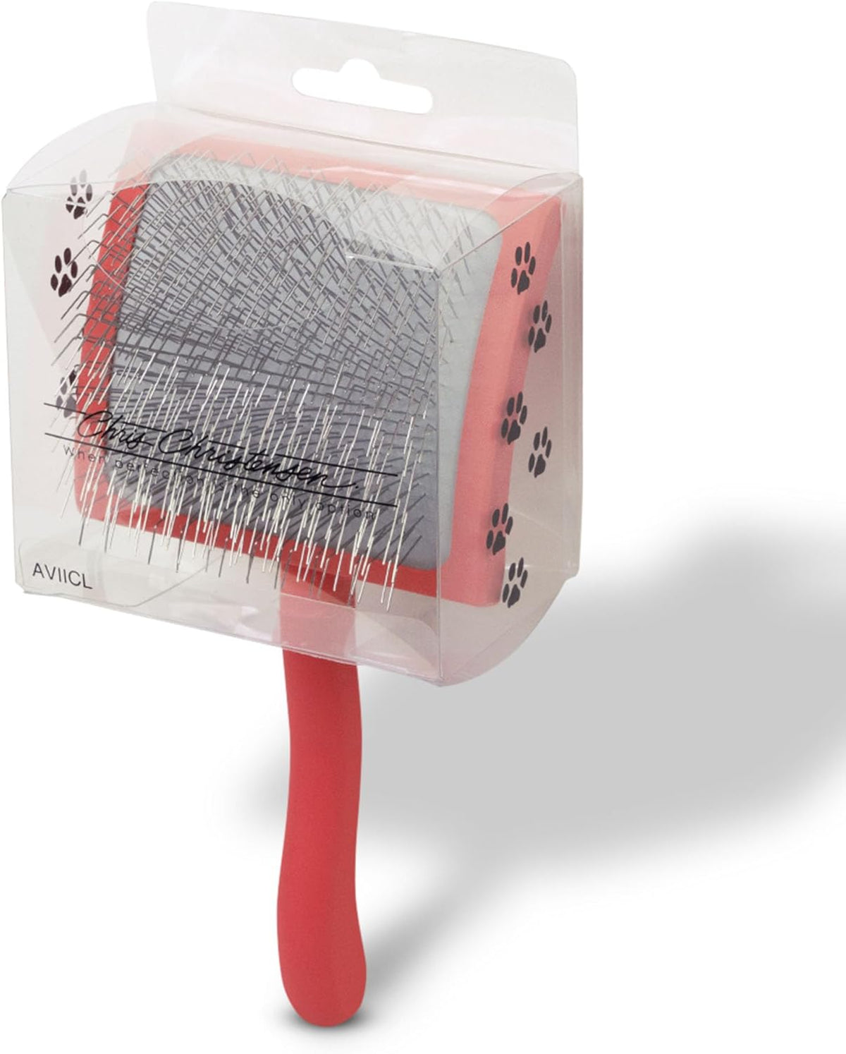 Big G Professional Slicker Brush for Dogs (Goldendoodles, Labradoodles, Poodles) - Efficient Grooming Tool for Fluffing, Detangling, and Styling - Coral, Large