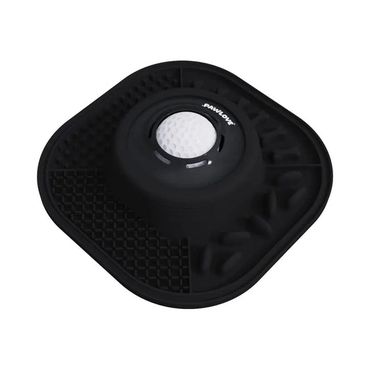 Pawlove Dog Food Slow Feeder Bowl - Ball-In Design Neater Feeder, 3/4 Cup Food-Grade Licking Bowl, Anti-Slip Rubber, Ball Movement Curbs Splash Mess, Bone Broth Ready, Dishwasher Safe, Puppy Anxiety Relief | Pet Feeding Supplies