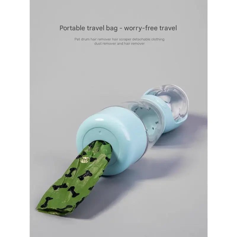 Portable Dog Water Bottle with Integrated Bowl - On-The-Go Pet Hydration Feed Accessory for Dogs, Cats